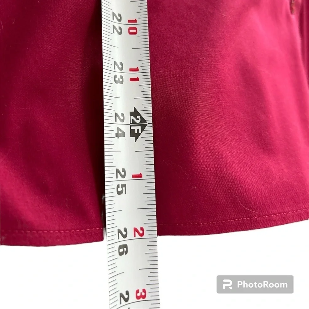 NWOT FoxCroft Ruched No Iron Shirt, 14 W